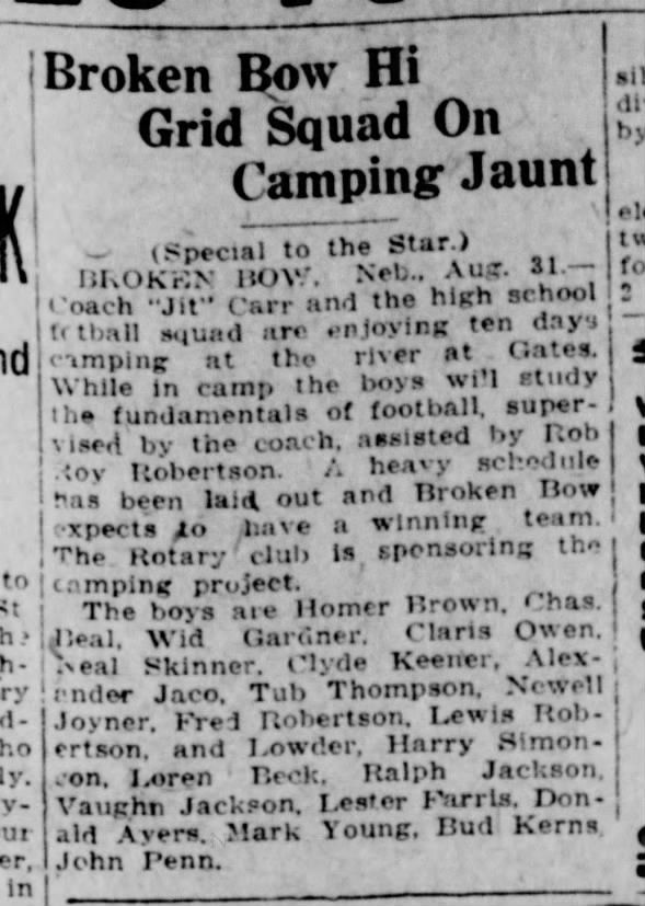 Clipping from The Lincoln Star